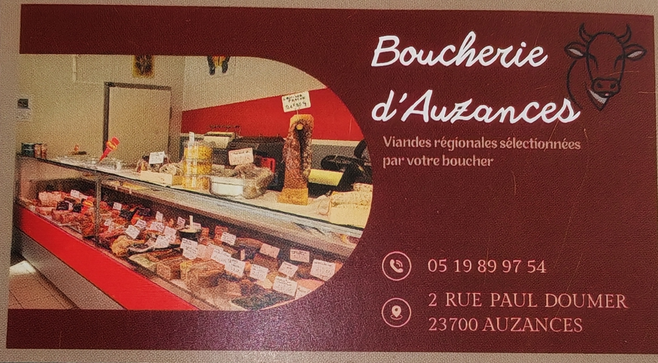 Lien vers Site Web de La Boucherie d'Auzancesl