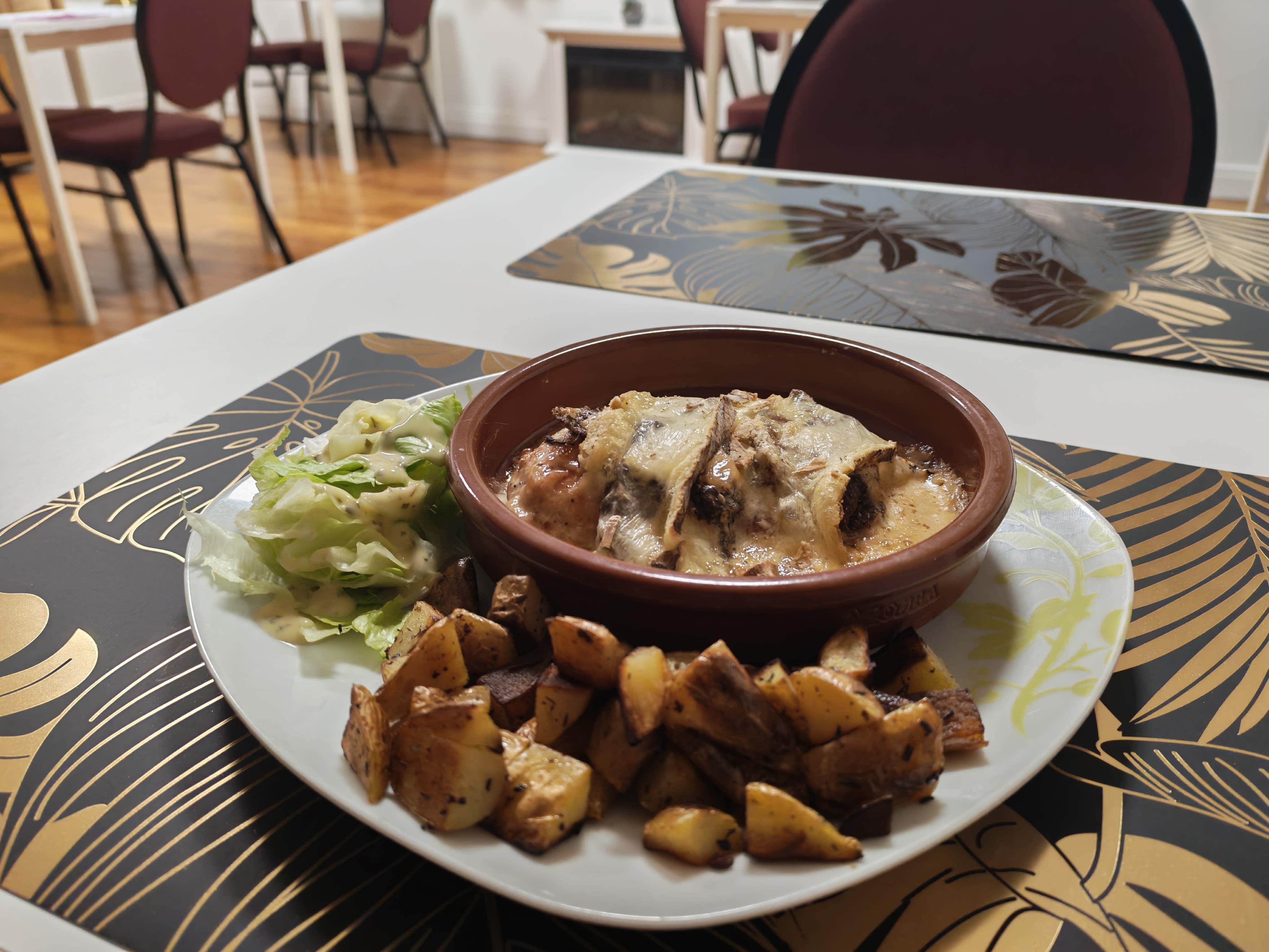 Photo d'une escalope montagnarde gratinée au fromage