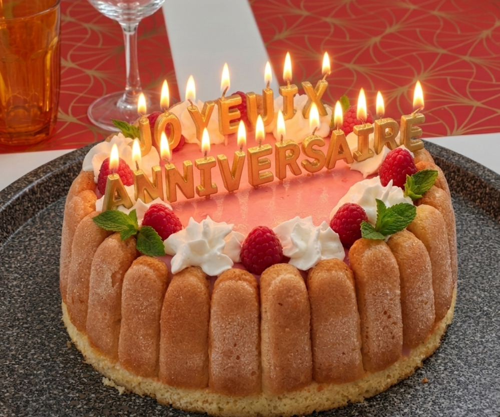 Photo d'un Gateau d'anniversaire réalisé par l'Auberge de Charron