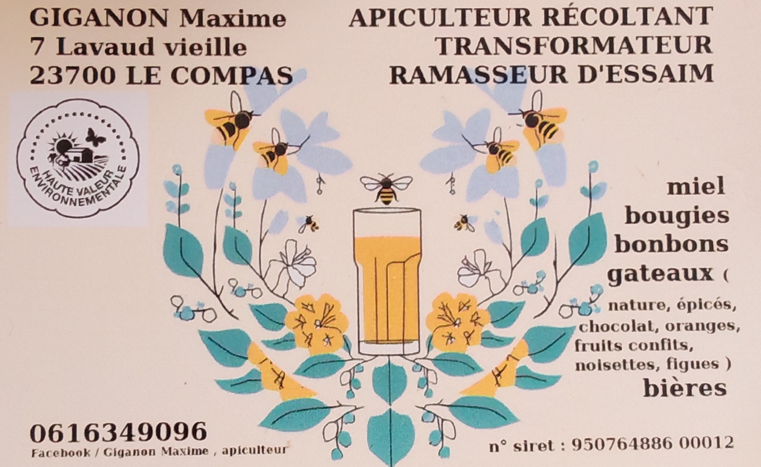 Lien versPage Facebook GIGANON Maxime Apiculteur en Creuse